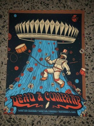 Dead And Company Poster 2019 Hampton Virginia 11/9/2019 Night 2 Poster S/n Ae