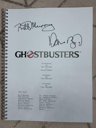 Dan Aykroyd & Bill Murray Signed Ghostbusters (1984) Authentic Full Script