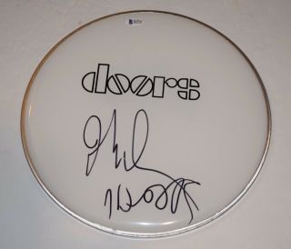 John Densmore Signed Autograph 12 " Drumhead The Doors Drummer Beckett Bas