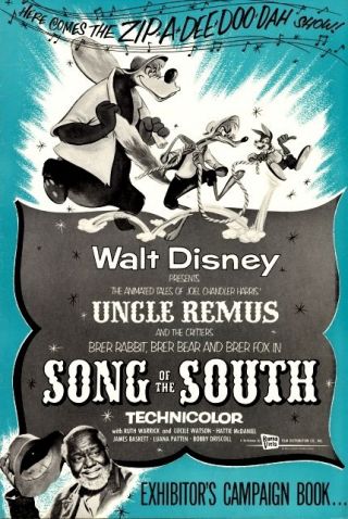 Song Of The South Pressbook,  Walt Disney,  Bobby Driscoll,  Ruth Warrick,  Poster