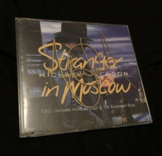 MICHAEL JACKSON HAND SIGNED AUTOGRAPHED STRANGER IN MOSCOW CD NO PROMO 3