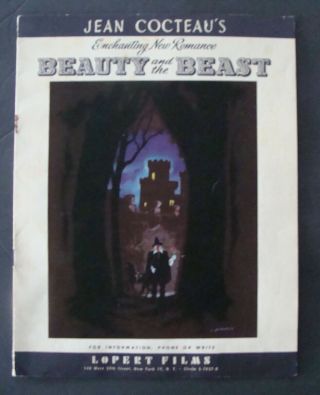 Beauty And The Beast Press Book Jean Cocteau