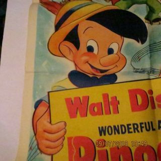 Disney ' s Pinocchio (R - 54) One - Sheet Poster 4