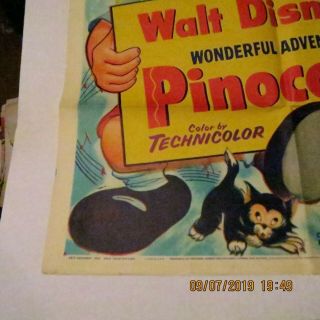 Disney ' s Pinocchio (R - 54) One - Sheet Poster 6
