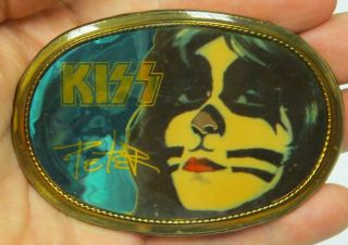 Kiss Peter Criss Pacifica Belt Buckle 1977 Aucoin