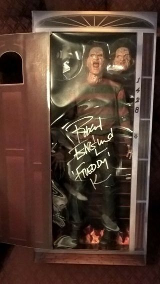 Nightmare On Elm Street Part 2 Robert Englund Signed 18 " Figure Freddy Krueger