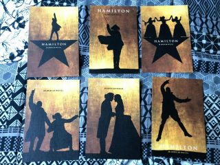 Hamilton Broadway 6 Vinyl Postcards