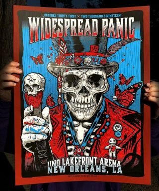 Widespread Panic Uno 10/31/19 Halloween Print Poster 2019 Ae Xx/100 Zoltron