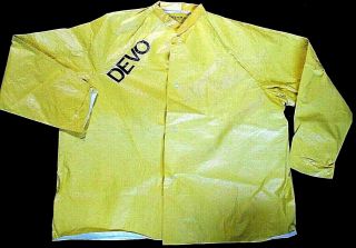 Devo Yellow Hazmat Suit,  2 - Piece,  Warner Bros.  Promo (1978) Never Worn,  Size Lg