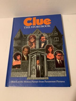 Rare Clue The Movie Storybook Based On The Movie Book 1985