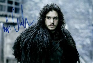 Kit Harington Signed Autograph Game Of Thrones In Person 8x12 With John Snow