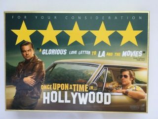 Once Upon A Time In Hollywood Movie Fyc Postcards With Stamps 2019 Special Promo