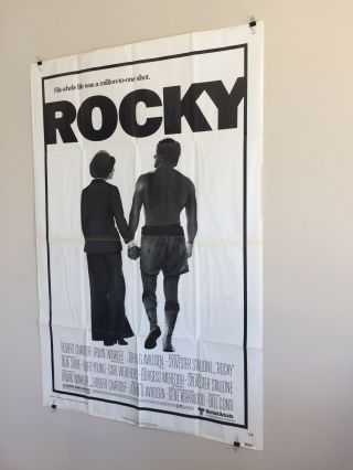 Rocky Folded One Sheet Movie Poster 1977,  NSS Style,  Sylvester Stallone 2