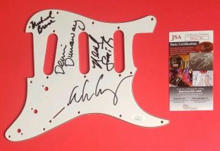 Alice Cooper X4 Band Signed Fender Strat Guitar Pickguard With Jsa Psa