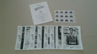 Superman Iv Press Kit W/12 Slides,  8 Glossy Photos,  Cast And Production Notes