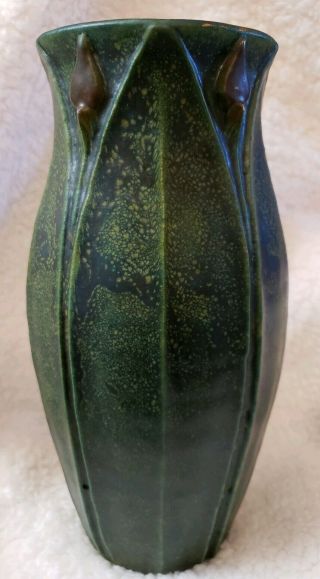 The Art and Clay Crafts Company pottery vase SF Jamerick Greuby matte green 2003 2