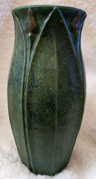 The Art and Clay Crafts Company pottery vase SF Jamerick Greuby matte green 2003 3