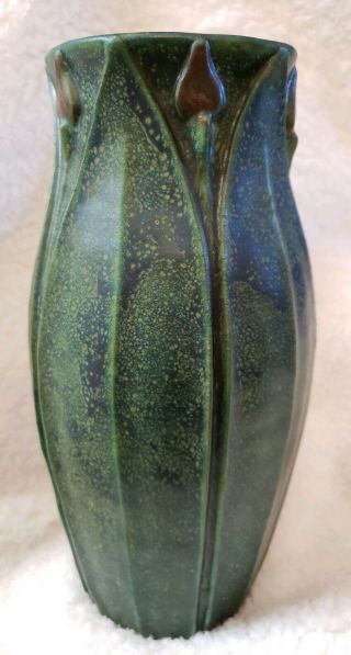 The Art and Clay Crafts Company pottery vase SF Jamerick Greuby matte green 2003 4