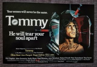 Roger Daltrey Signed The Who Tommy Movie Poster