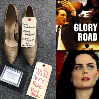 Emily Deschanel’s Screen Worn Shoes From The Film “ Glory Road” Size 9 - 9 1/2