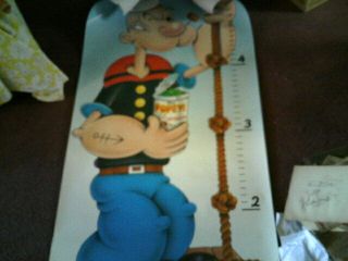 Rare Huge 28 X 58 Promotional Popeye Poster Great Shape.  Allen Canning.  Gillens
