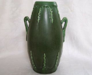 Hampshire Pottery Arts & Crafts Vase With Lightning Bolts - 7 1/2 "