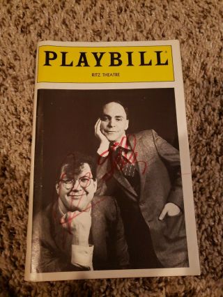 Autographed Penn And Teller Playbill 1988 - Ritz Theatre