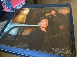Supernatural Poster - Signed By Jared Padalecki And Jensen Ackles (48 In X 60)