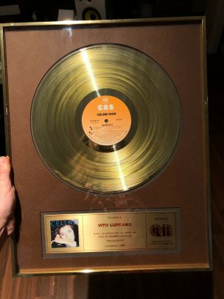 Celine Dion Incognito Cbs Cria Certified Gold Award Certifie Or French Canadian