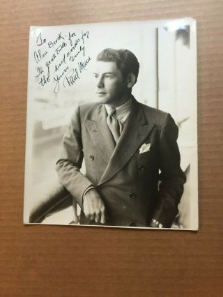 Paul Muni Very Rare Very Early Vintage Autographed 8/10 Photo 1930s