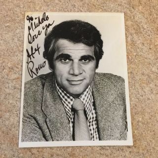 1975 Cbs Press Photo Alex Rocco In " Three For The Roads " Autographed Signed
