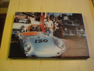 James Dean Porsche 550 Spyder Limited Edition Canvas Print 1 Of 50 Made