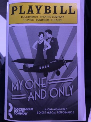 My One And Only Playbill Sutton Foster Gavin Creel Broadway