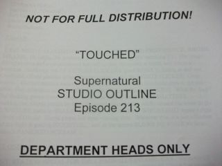 SUPERNATURAL - TV SERIES - Season 2 - Studio Network Outline - Ep - 