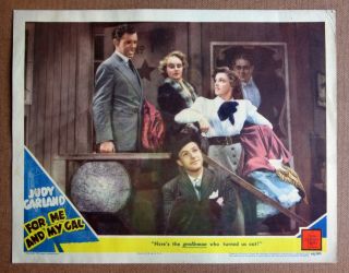 Dc14 For Me And My Gal (1942) Judy Garland / Gene Kelly Mgm Lobby Card