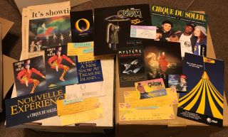 Cirque Du Soleil Button,  Clipping,  Postcard,  Phone Card,  Flyers - 1990s