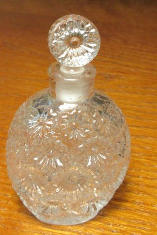 Vintage R Lalique French Bottle perfume floral 1930 ' s art deco 2