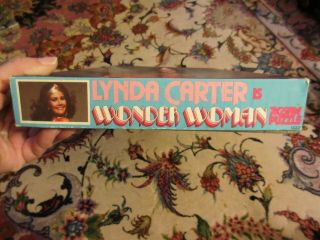 Vintage Wonder Woman Lynda Carter Jigsaw Puzzle 1977 Complete 4