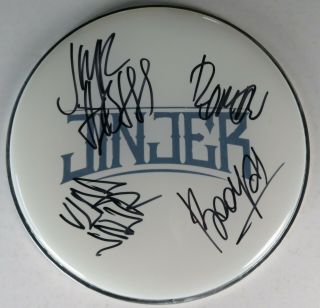 Tatiana Schmailyuk Jinjer Signed Autograph 12 " Drum Head Drumhead By All 4