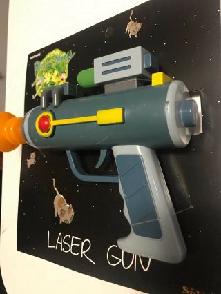 Adult Swim Rick And Morty Laser Gun W Lights And Sound Batteries 5