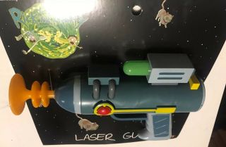 Adult Swim Rick And Morty Laser Gun W Lights And Sound Batteries 6