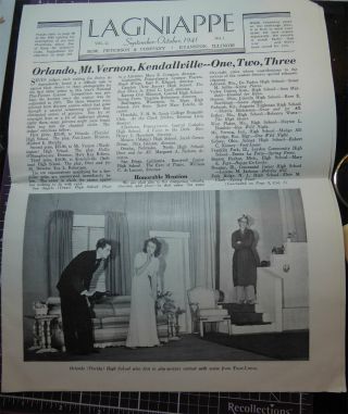 1941 Lagniappe Row Peterson & Company Publication Play Exchange Evanston Il