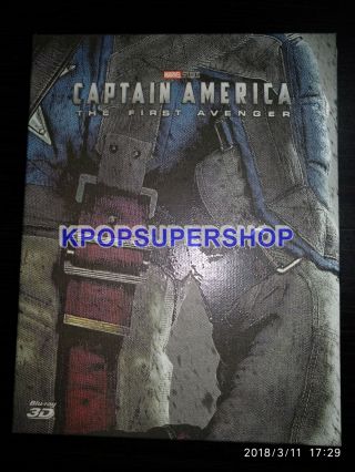 Captain America First Avenger Full Slip Blu Ray Steelbook Dvd Kimchi 351/1200