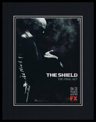 The Shield Final Act 2008 Framed 11x14 Advertisement Fx Michael Chiklis