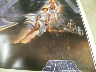 Vintage Star Wars Movie Poster 1977 One sheet Style A 77 - 21 7