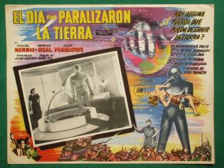 The Day The Earth Stood Still Sci - Fi Gort Robot Art Mexican Lobby Card