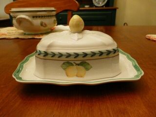 Villeroy & Boch Fleurence French Garden Butter Dish With Lid,  Germany
