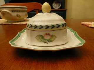 Villeroy & Boch Fleurence French Garden butter dish with lid,  Germany 3