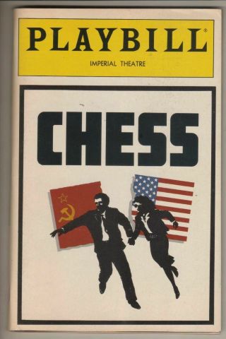 " Chess " Playbill 1988 Broadway Judy Kuhn,  David Carroll,  Philip Casnoff