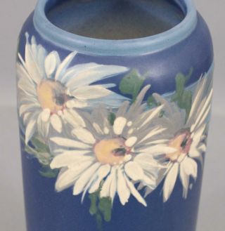 Antique Weller Arts & Crafts Hand Painted Hudson Daisy Flower Art Pottery Vase 5